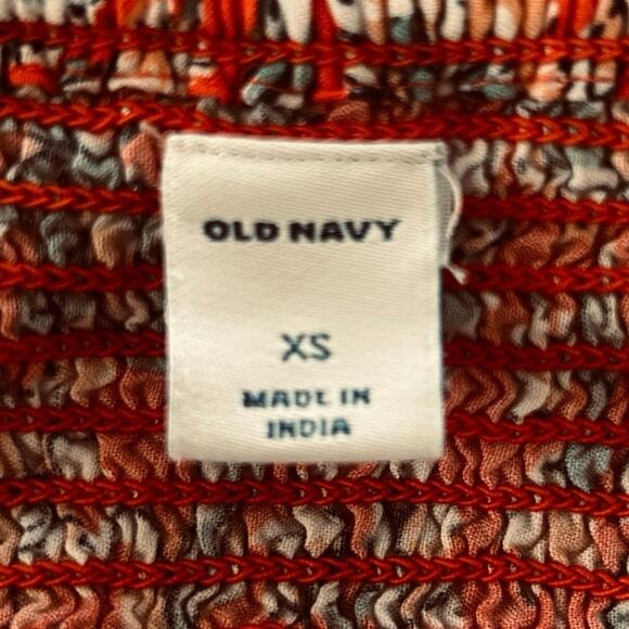 OldNavy Boho Hippie Maxi Dress Women Sleeveless Red Made in India Spring Size XS - Picture 4 of 8